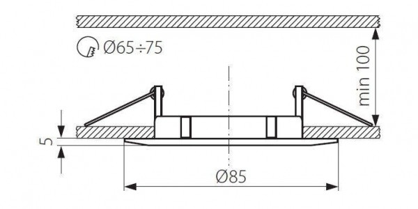 Точечный светильник Kanlux LUTO CTX-DS02B-W 2580 - изображение 2