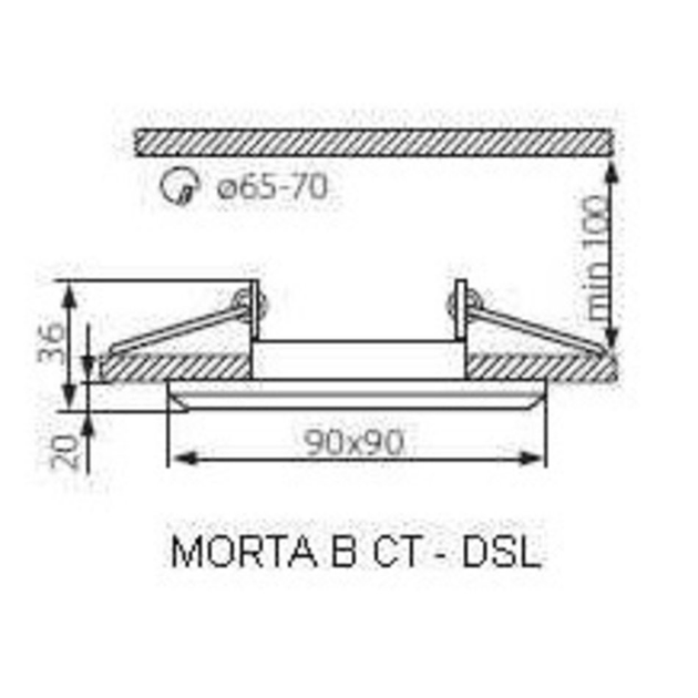 Точечный светильник Kanlux MORTA B CT-DSL50-SR 22112 - изображение 2