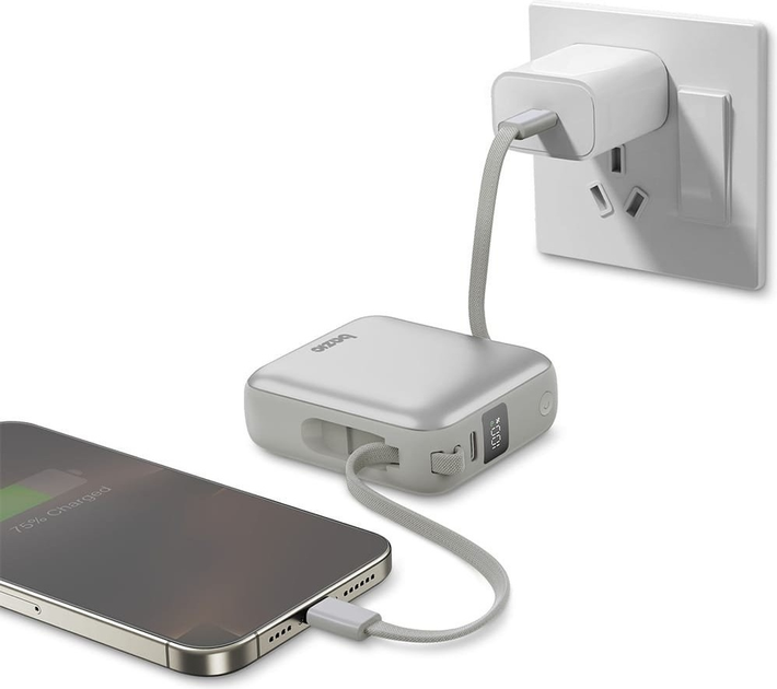 Powerbank Bazic by Energea Fusion Mini 10000 mAh 20W Silver (8885020103182) - obraz 5