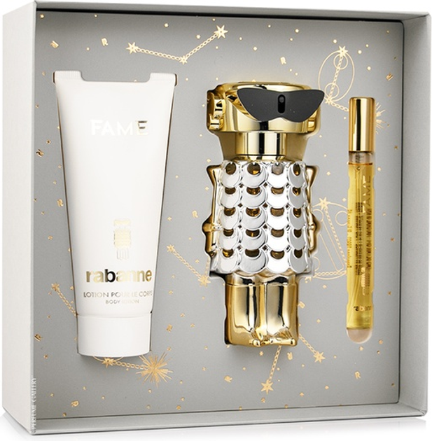 Набір для жінок Paco Rabanne Fame Парфумована вода 80 мл + Мініатюра Парфумована вода 10 мл + Лосьйон для тіла 100 мл (3349668656226) - зображення 2