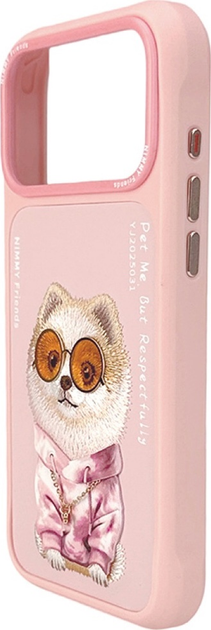 Etui plecki Nimmy Glasses Cool Dog do iPhone 17 Pro Max Pink (6971080313738) - obraz 2