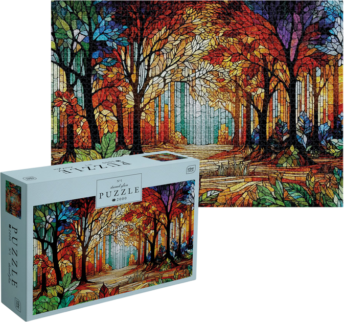 Пазли Interdruk Stained Glass 1 тришарові 2000 деталей (385000) - зображення 3