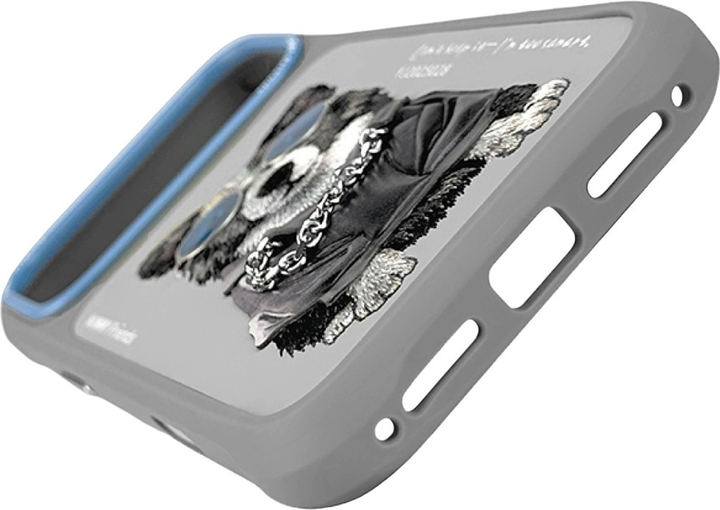 Etui plecki Nimmy Glasses Cool Dog do iPhone 17 Pro Grey (6971080313684) - obraz 2