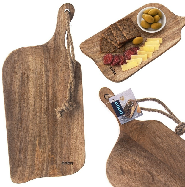 Deska do krojenia Orion Mango drewniana Beżowa 44.5 x 20 cm (8592381201166) - obraz 4