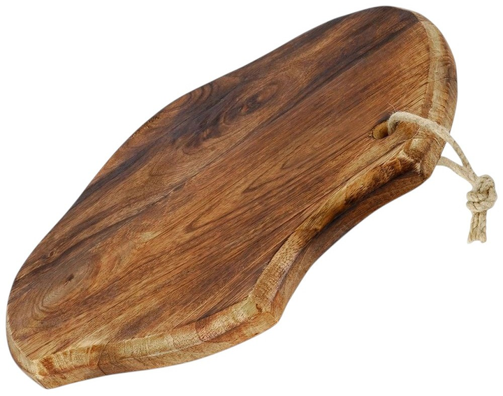 Дошка для нарізання та сервірування Vilde дерев’яна Коричнева 33 x 22 см (5904316446567) - зображення 2