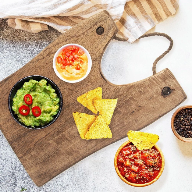 Дошка для нарізання та сервірування Orion Mango дерев’яна Коричнева 40.5 x 28 см (8592381188672) - зображення 6