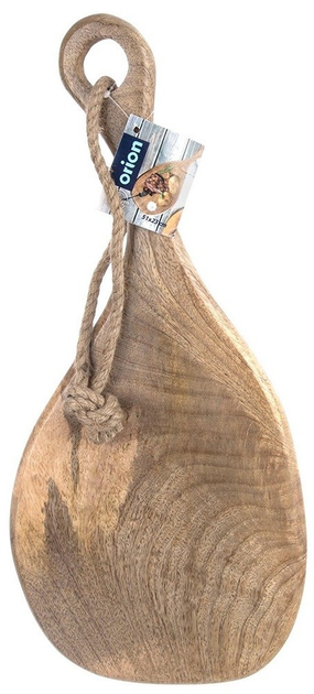 Deska do krojenia i serwowania Orion Mango drewniana Brązowa 50 x 23 cm (8592381201654) - obraz 1