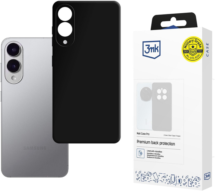 Панель 3MK Matt Case Pro для Samsung Galaxy S25 Edge Black (5903108644532) - зображення 6