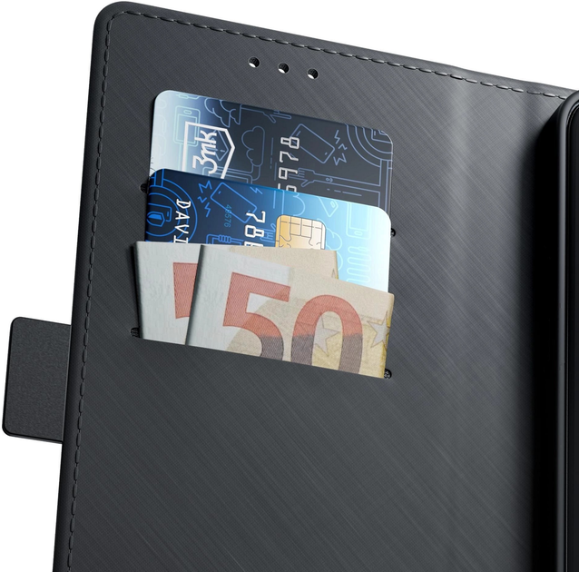 Etui z klapką 3MK Wallet Case do Samsung Galaxy S25+ Black (5903108615150) - obraz 5