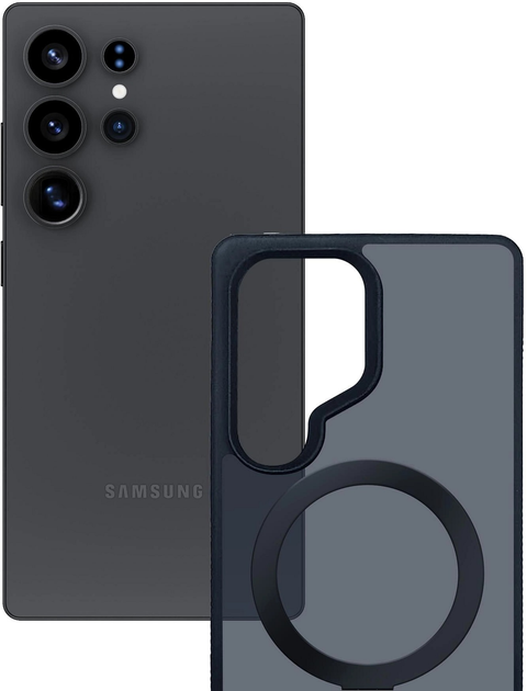 Etui 3MK Smoke Case Mag&Stand do Samsung Galaxy S25 Ultra Dark Blue (5903108625388) - obraz 2