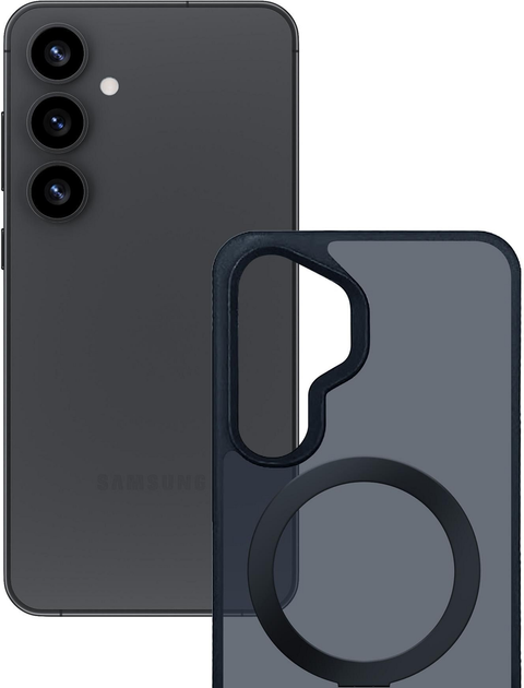 Панель 3MK Smoke Case Mag&Stand для Samsung Galaxy S25+ Dark Blue (5903108625364) - зображення 2