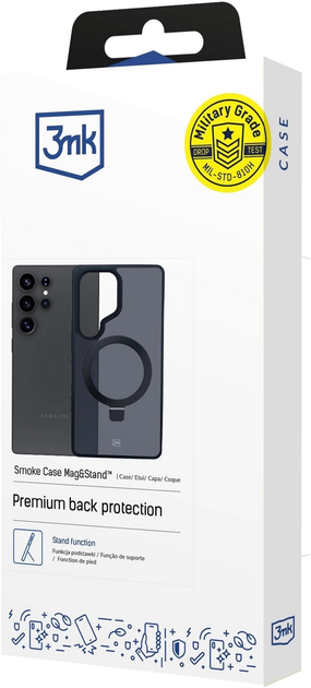 Etui 3MK Smoke Case Mag&Stand do Samsung Galaxy S25 Ultra Dark Blue (5903108625388) - obraz 11