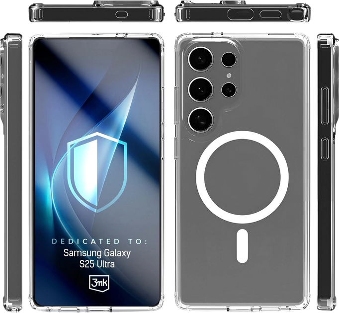 Etui 3MK Armor MagCase do Samsung Galaxy S25 Ultra Transparent (5903108658645) - obraz 6
