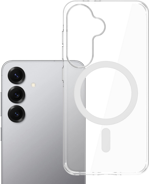 Etui 3MK EverClear MagCase do Samsung Galaxy S25 Transparent (5903108657235) - obraz 2