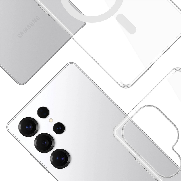 Etui 3MK EverClear MagCase do Samsung Galaxy S25 Ultra Transparent (5903108657242) - obraz 4