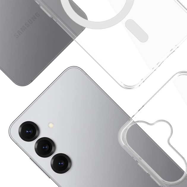 Etui 3MK EverClear MagCase do Samsung Galaxy S25 Transparent (5903108657235) - obraz 5