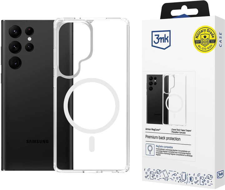 Etui 3MK Armor MagCase do Samsung Galaxy S25 Ultra Transparent (5903108658645) - obraz 10