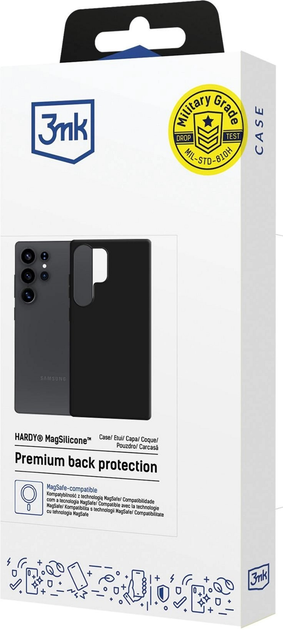 Etui 3MK HARDY MagSilicone do Samsung Galaxy S25 Ultra Black (5903108661300) - obraz 7