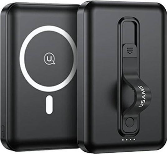 УМБ Usams US-CD173 Magnetic Wireless 10000mAh 20WQC3.0+PD Black (6958444976914) - зображення 1