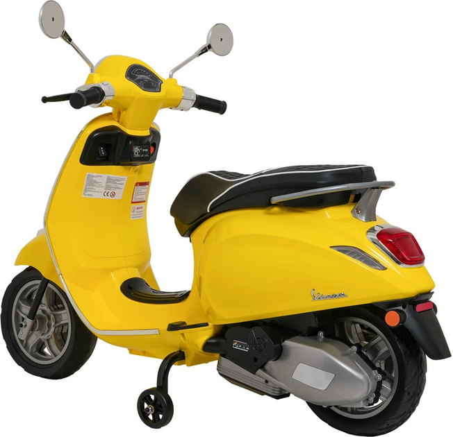 Skuter elektryczny dla dzieci Vespa Roma Żolty (5903864984668) - obraz 5