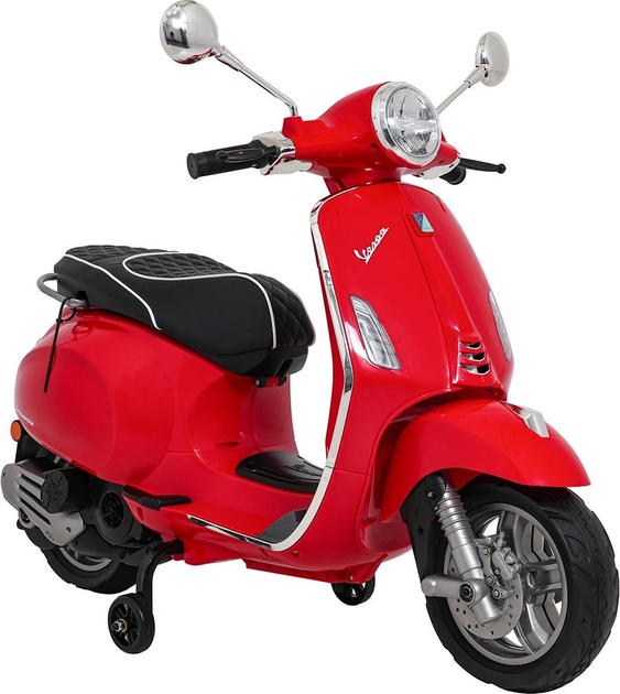 Skuter elektryczny dla dzieci Vespa Roma Czerwony (5903864984682) - obraz 3
