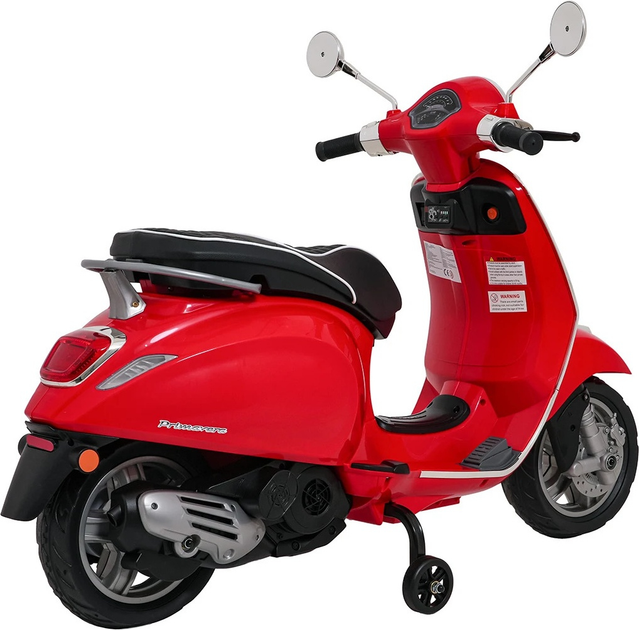 Skuter elektryczny dla dzieci Vespa Roma Czerwony (5903864984682) - obraz 8