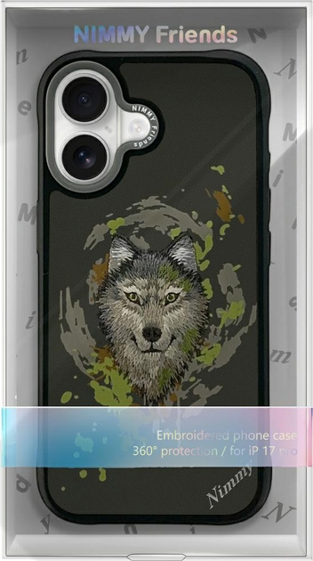 Etui plecki Nimmy Wolf MagSafe do iPhone 17 Dark Grey  (6971080315916) - obraz 6