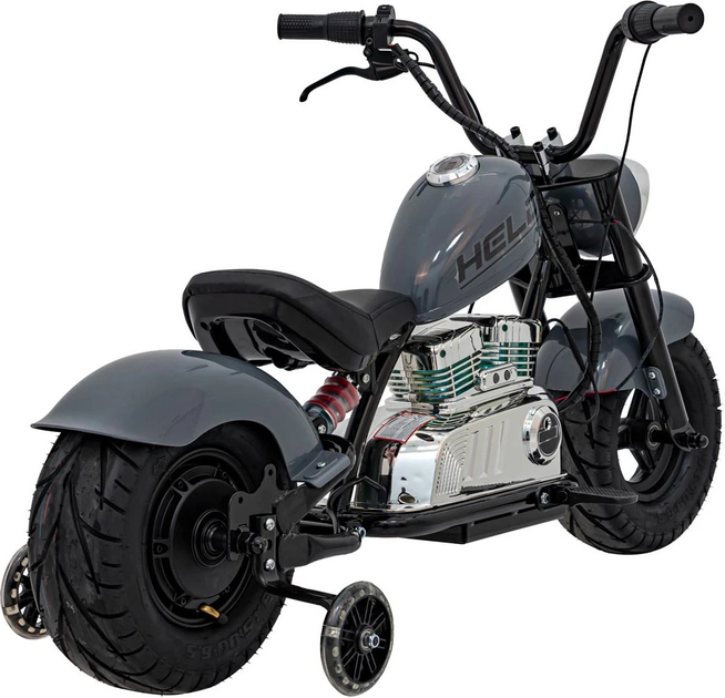 Електричний мотоцикл для дітей Chopper Warrior Сірий (5903864944549) - зображення 7