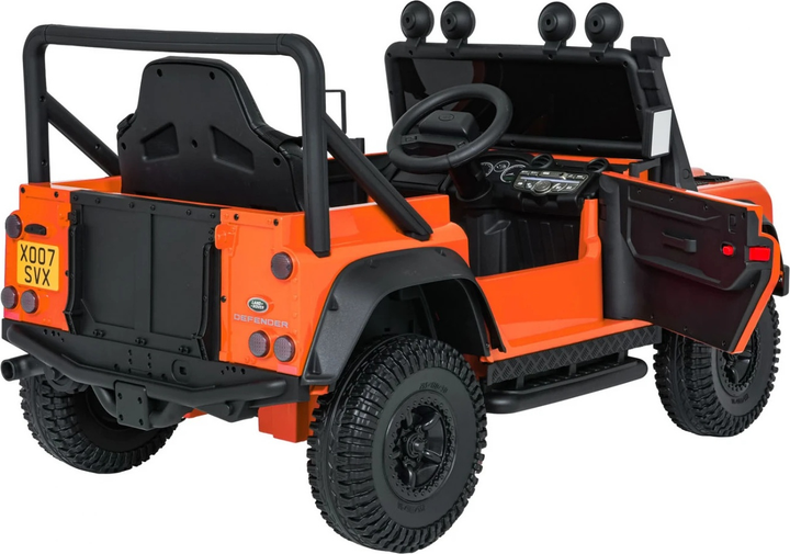 Електричний автомобіль для дітей Land Rover Defender 110 SVX Concept Помаранчевий (5903864984712) - зображення 8