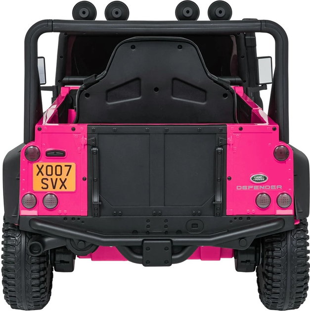 Електричний автомобіль для дітей Land Rover Defender 110 SVX Concept Рожевий (5903864984705) - зображення 7