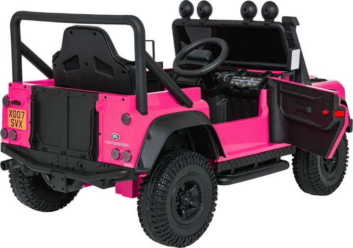 Електричний автомобіль для дітей Land Rover Defender 110 SVX Concept Рожевий (5903864984705) - зображення 8