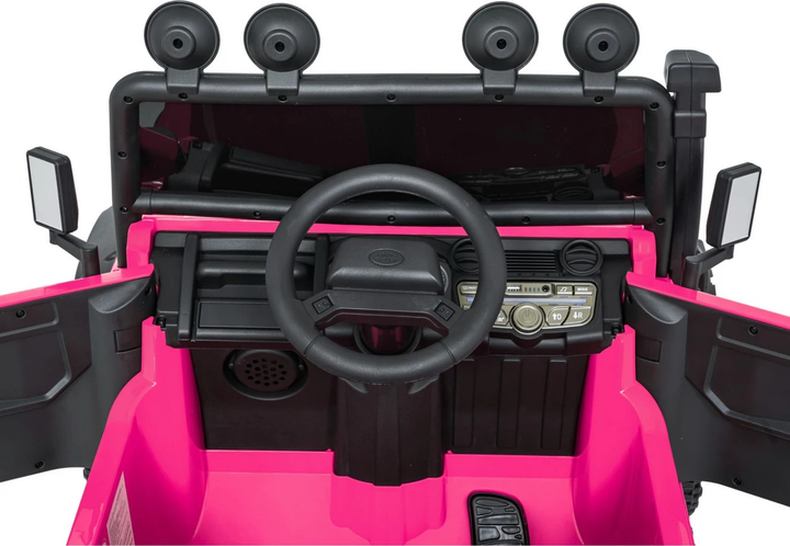 Електричний автомобіль для дітей Land Rover Defender 110 SVX Concept Рожевий (5903864984705) - зображення 11