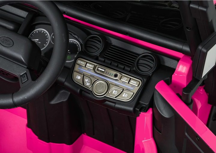 Електричний автомобіль для дітей Land Rover Defender 110 SVX Concept Рожевий (5903864984705) - зображення 13