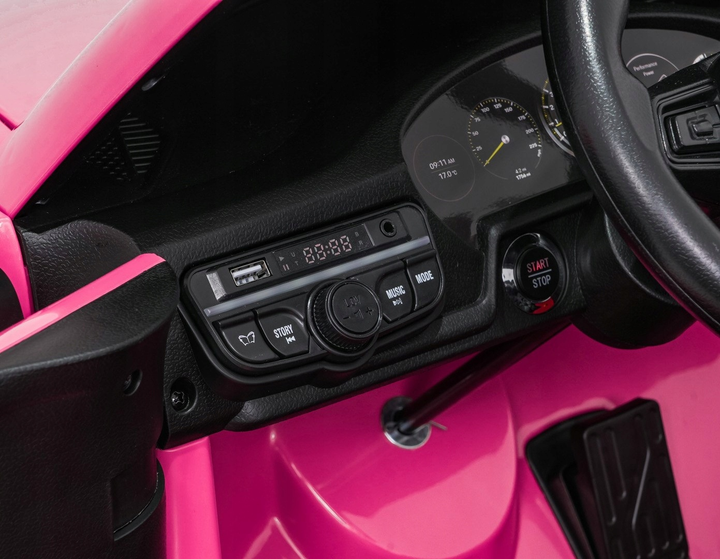 Електричний автомобіль для дітей Porsche 911 GT3 Strong Рожевий (5903864985498) - зображення 6