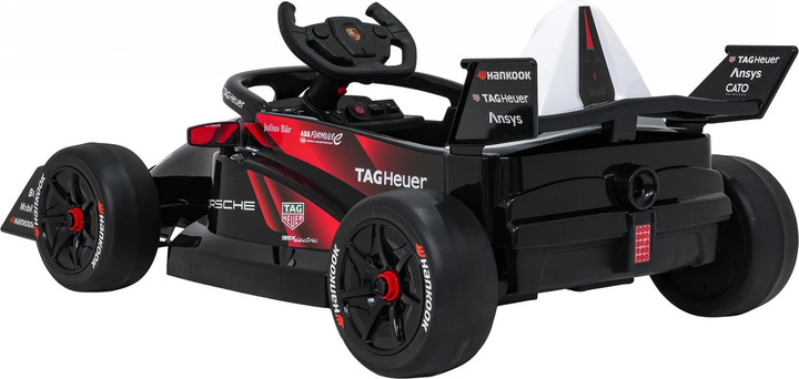 Електричний автомобіль для дітей Porsche Болід Формули E Червоний (5903864977585) - зображення 5