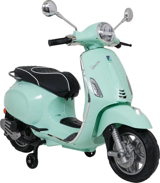 Електричний скутер для дітей Vespa Roma Зелений (5903864984651) - зображення 3