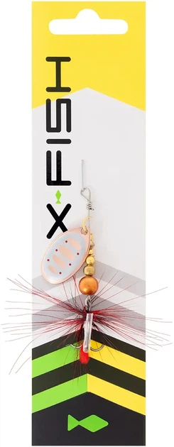 Блесна вращающаяся вертушка X-Fish Sirius №2 4.5g Copper GD - изображение 2