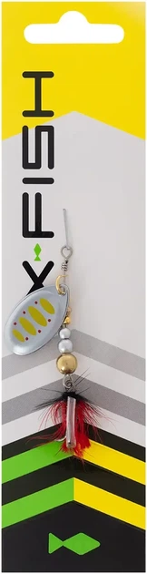 Блесна вращающаяся вертушка X-Fish Sirius №3 6.5g Silver GRD - изображение 2