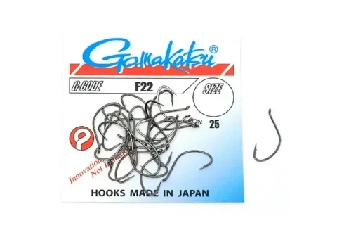 Крючки Gamakatsu F22 №8 (25шт/уп) - Фото 1 Крючки Gamakatsu F22 №8 (25шт/уп) - изображение 1