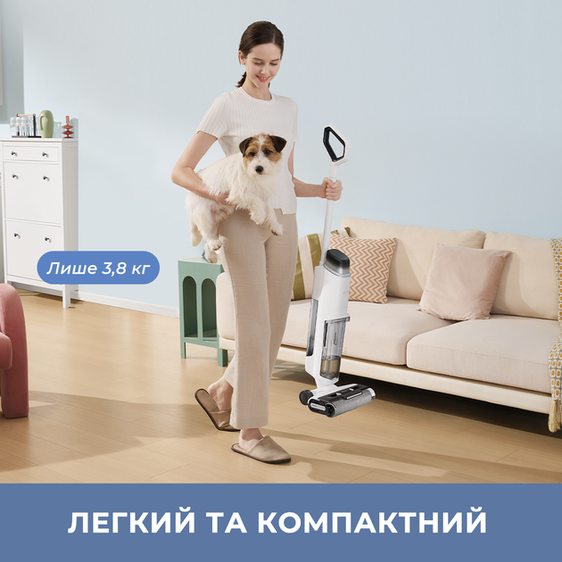 Акумуляторний миючий пилосос Mova K10 Pro (BVC-T8) - Фото 6 Акумуляторний миючий пилосос Mova K10 Pro (BVC-T8) - зображення 6
