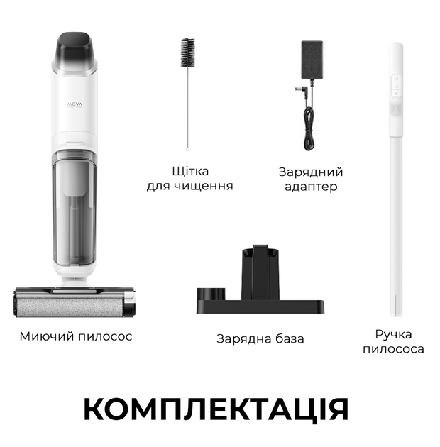 Акумуляторний миючий пилосос Mova K10 Pro (BVC-T8) - Фото 13 Акумуляторний миючий пилосос Mova K10 Pro (BVC-T8) - зображення 13