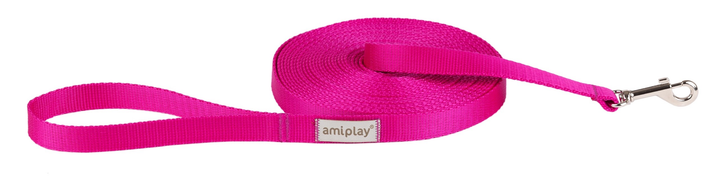 Повідець тренувальний Amiplay Samba 10 м M Рожевий (5907563302075) - зображення 1