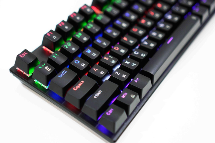 Клавіатура механічна ігрова K101 з підсвіткою RGB, дротова клавіатура для ПК і ноутбука. - Фото 7 Клавіатура механічна ігрова K101 з підсвіткою RGB, дротова клавіатура для ПК і ноутбука. - зображення 7