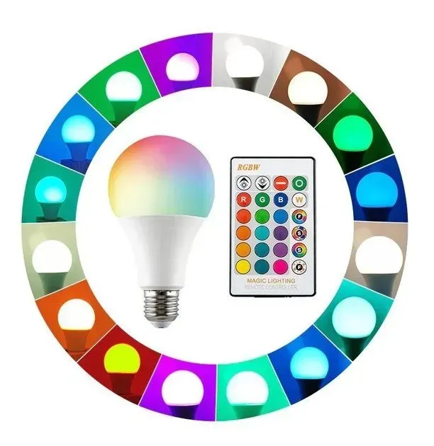 Музична дисколампа Bluetooth RGB Пульт цоколь Е27 - зображення 4