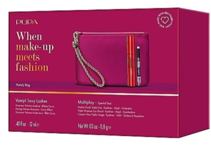 Набір для макіяжу Pupa Kit Vamp! Туш для вій Sexy Lashes 12 мл + Олівець для очей Multiplay 0.8 г + Косметичка (8011607374922) - зображення 2