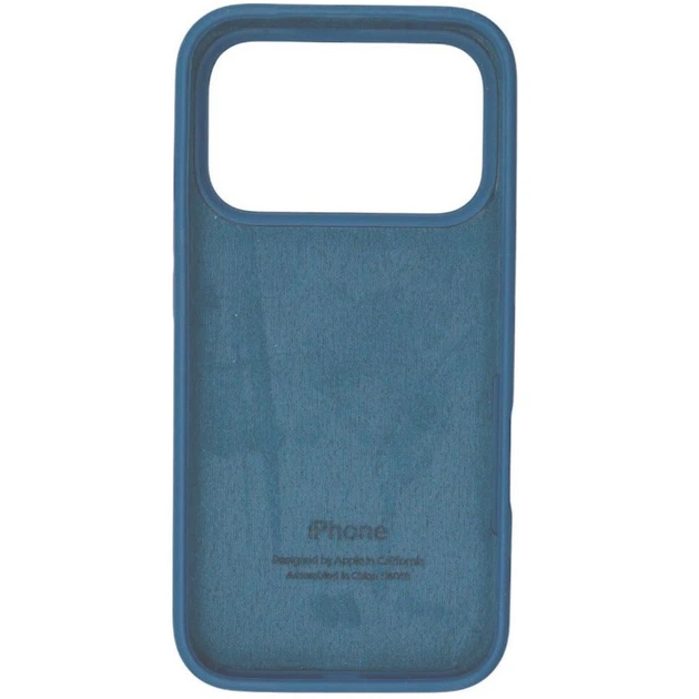 Чехол Fiji Silicone Case для Apple iPhone 17 Pro бампер накладка Soft Touch с микрофиброй Cosmos Blue - Фото 2 Чехол Fiji Silicone Case для Apple iPhone 17 Pro бампер накладка Soft Touch с микрофиброй Cosmos Blue - изображение 2