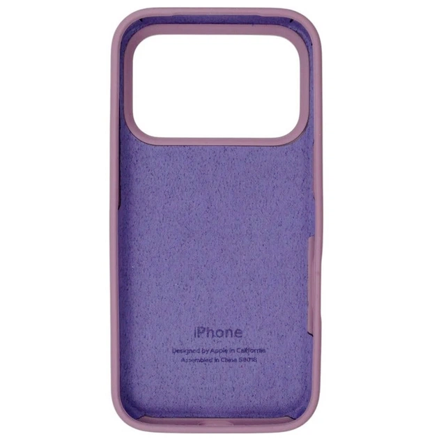 Чохол Fiji Silicone Case для Apple iPhone 18 Pro бампер накладка Soft Touch з мікрофіброю Lilac Pride - зображення 2