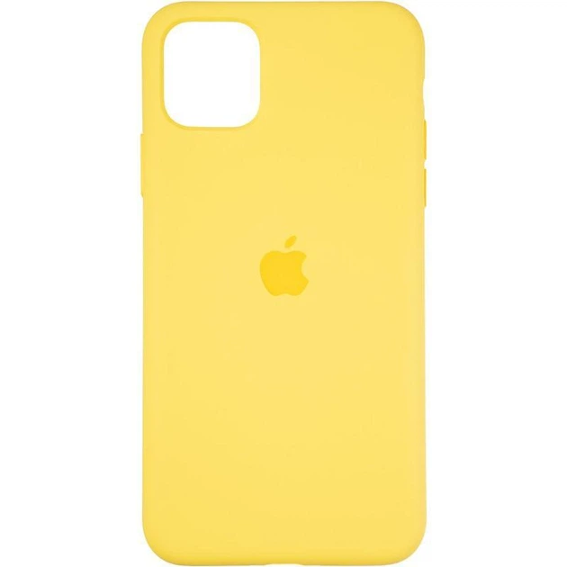 Чехол Fiji Silicone Case для Apple iPhone 14 Plus бампер накладка Soft Touch с микрофиброй Canary Yellow - изображение 2