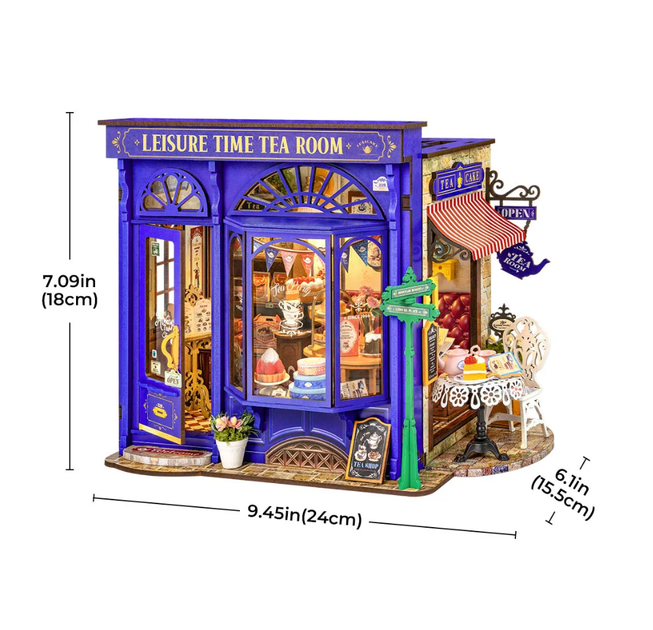 Бук Нук Kits Leisure Time Tea Room DG171 - Robotime - (6946785123197) - изображение 6