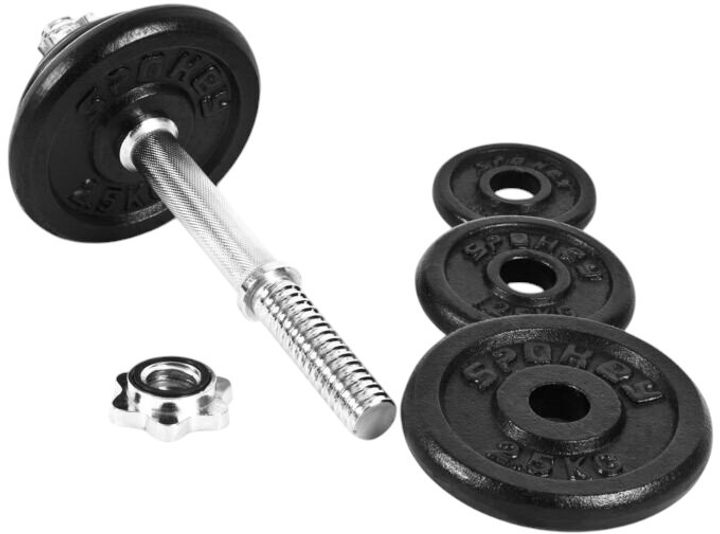 Zestaw hantli Spokey Egir 2 x 10.5 kg (5905339444790) - obraz 5